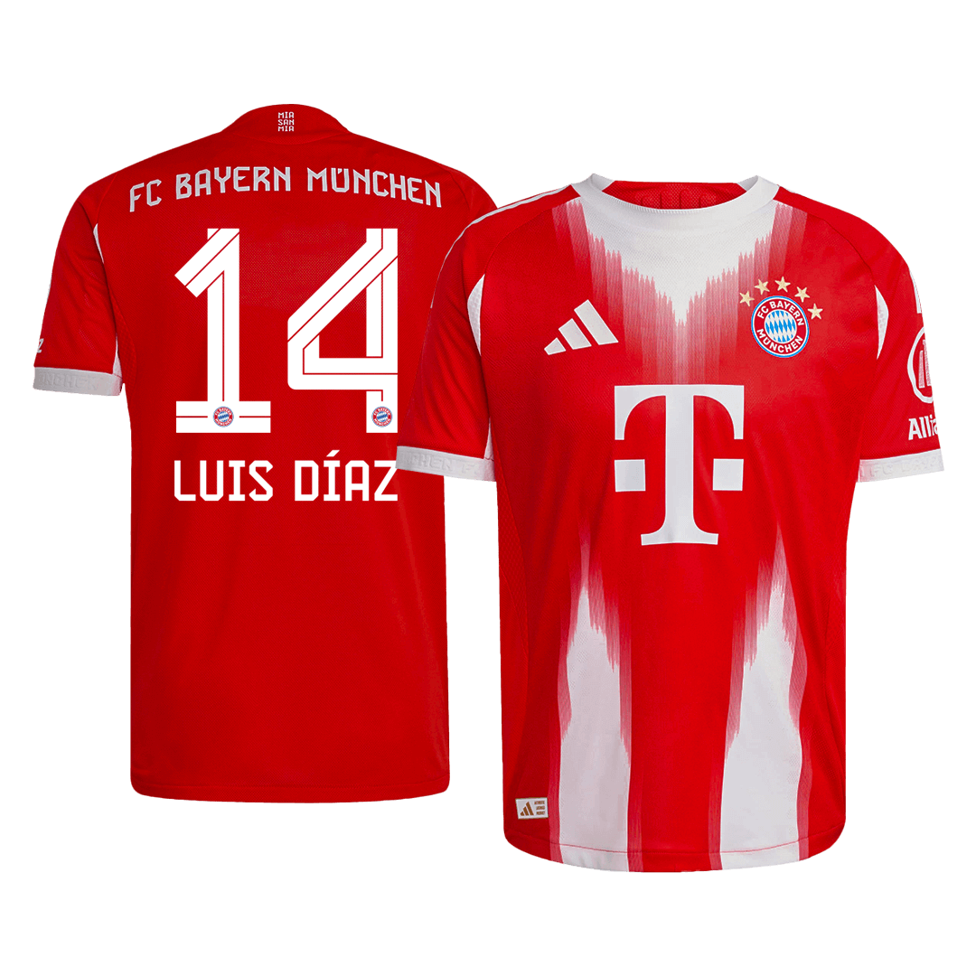 Bayern Munich Nogometni dres Domači 2025/26 Authentic LUIS DÍAZ #14