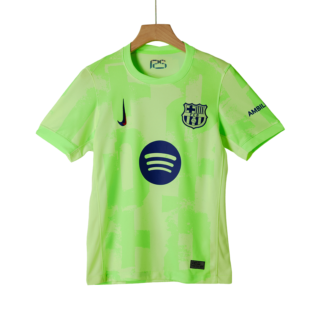 Barcelona 3rd Gostujoči komplet (majica, kratke hlače in nogavice) 2024/25 (logotip Spotify brez besedila)