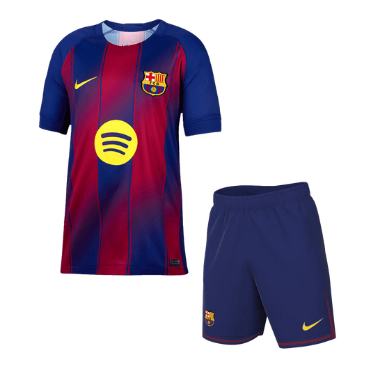 Domači dres Barcelone (dres + kratke hlače) 2025/26 rdeče-moder