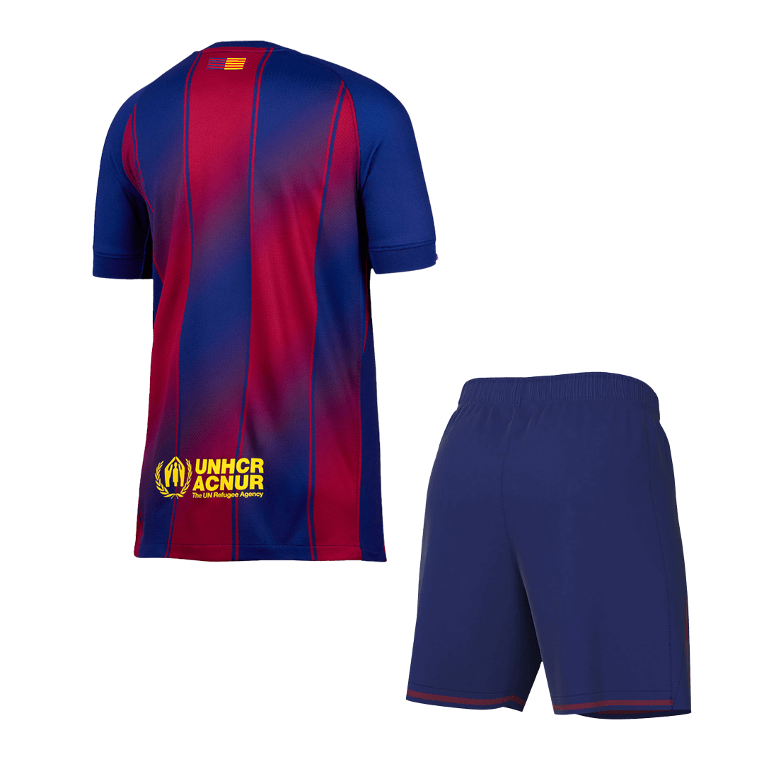 Domači dres Barcelone (dres + kratke hlače) 2025/26 rdeče-moder
