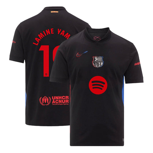 Barcelona LAMINE YAMAL #19 moška gostujoča nogometna majica 2024/25 – logotip Spotify brez besedila