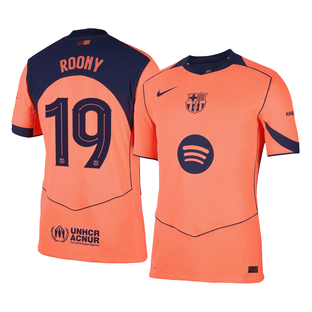 Barcelona Nogometni dres Tretji 2025/26 Authentic ROONY #19