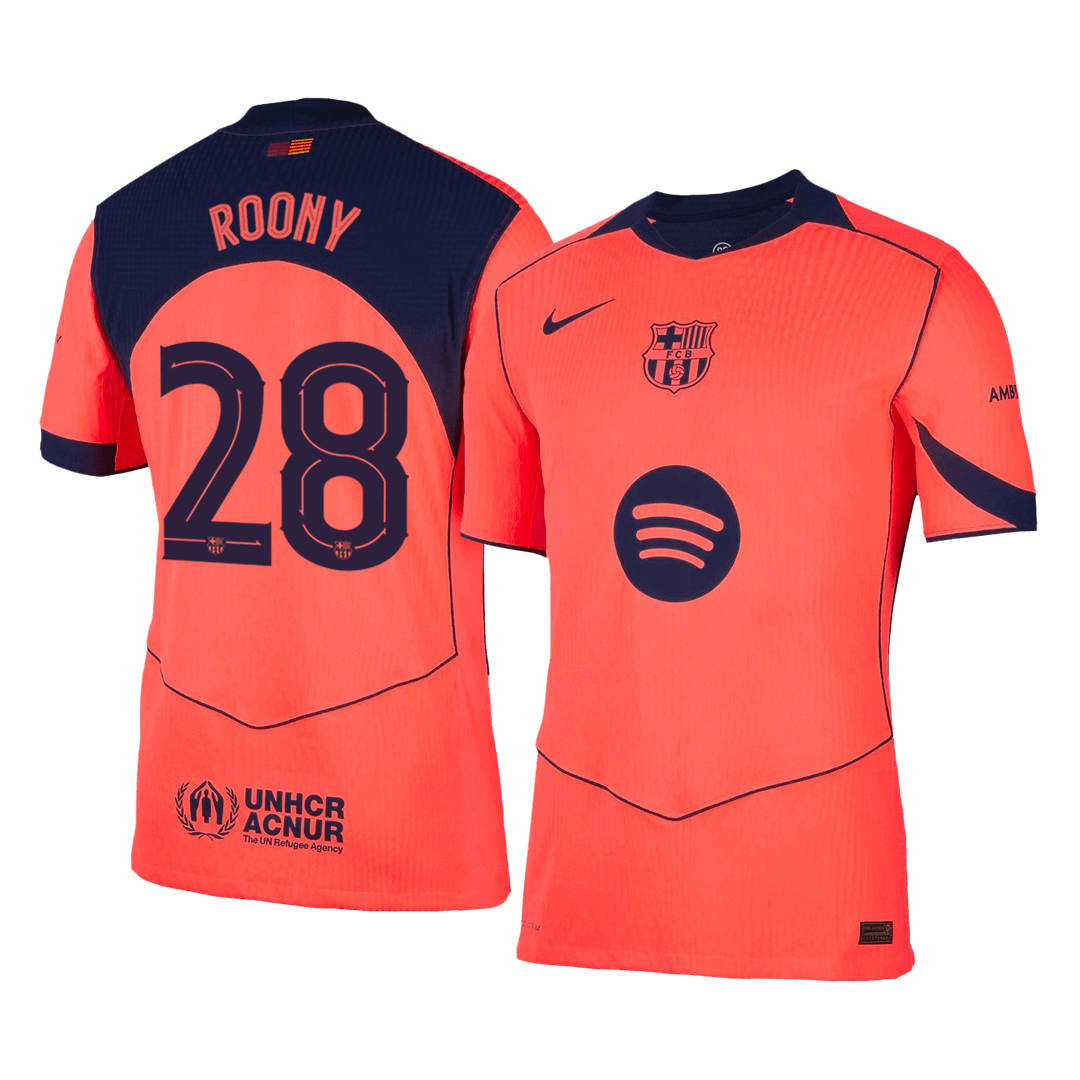 Barcelona Nogometni dres Tretji 2025/26 Authentic ROONY #28