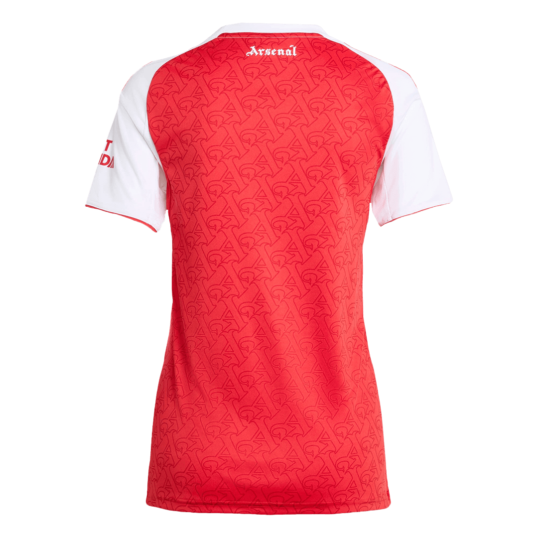 Ženski domači nogometni dres Arsenala 2025/26 rdeč