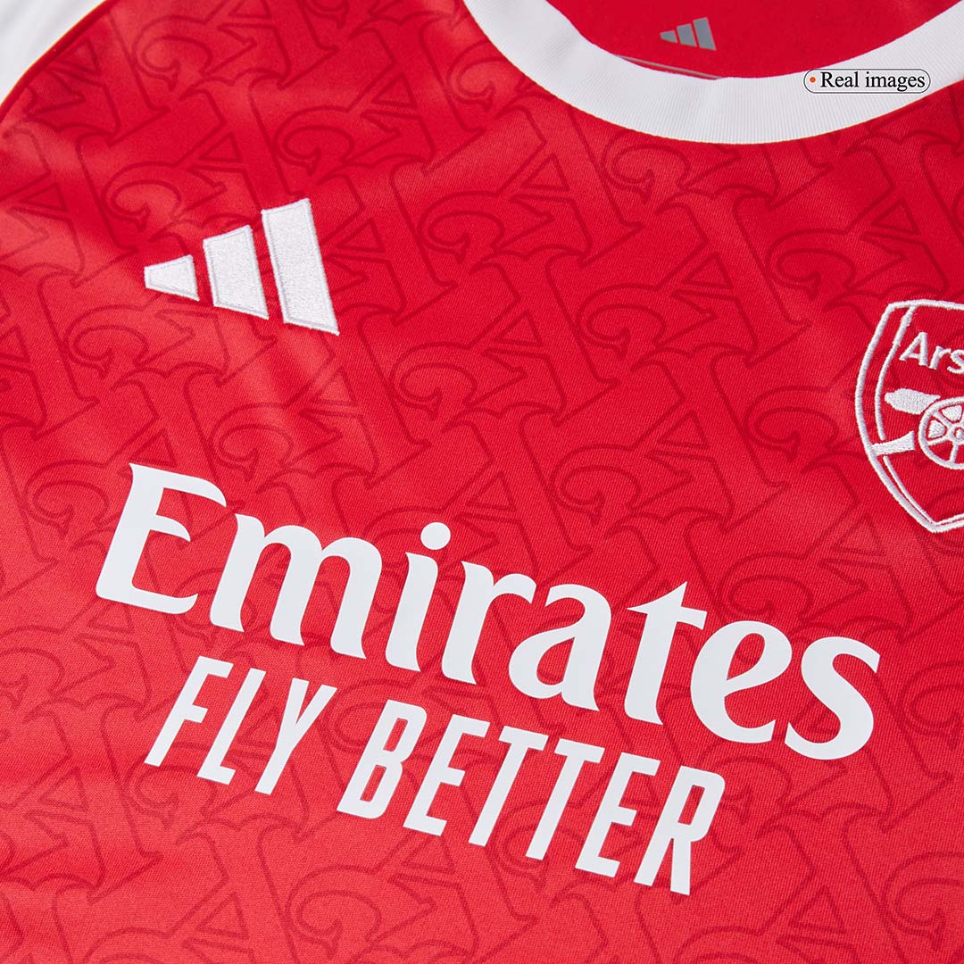 Ženski domači nogometni dres Arsenala 2025/26 rdeč