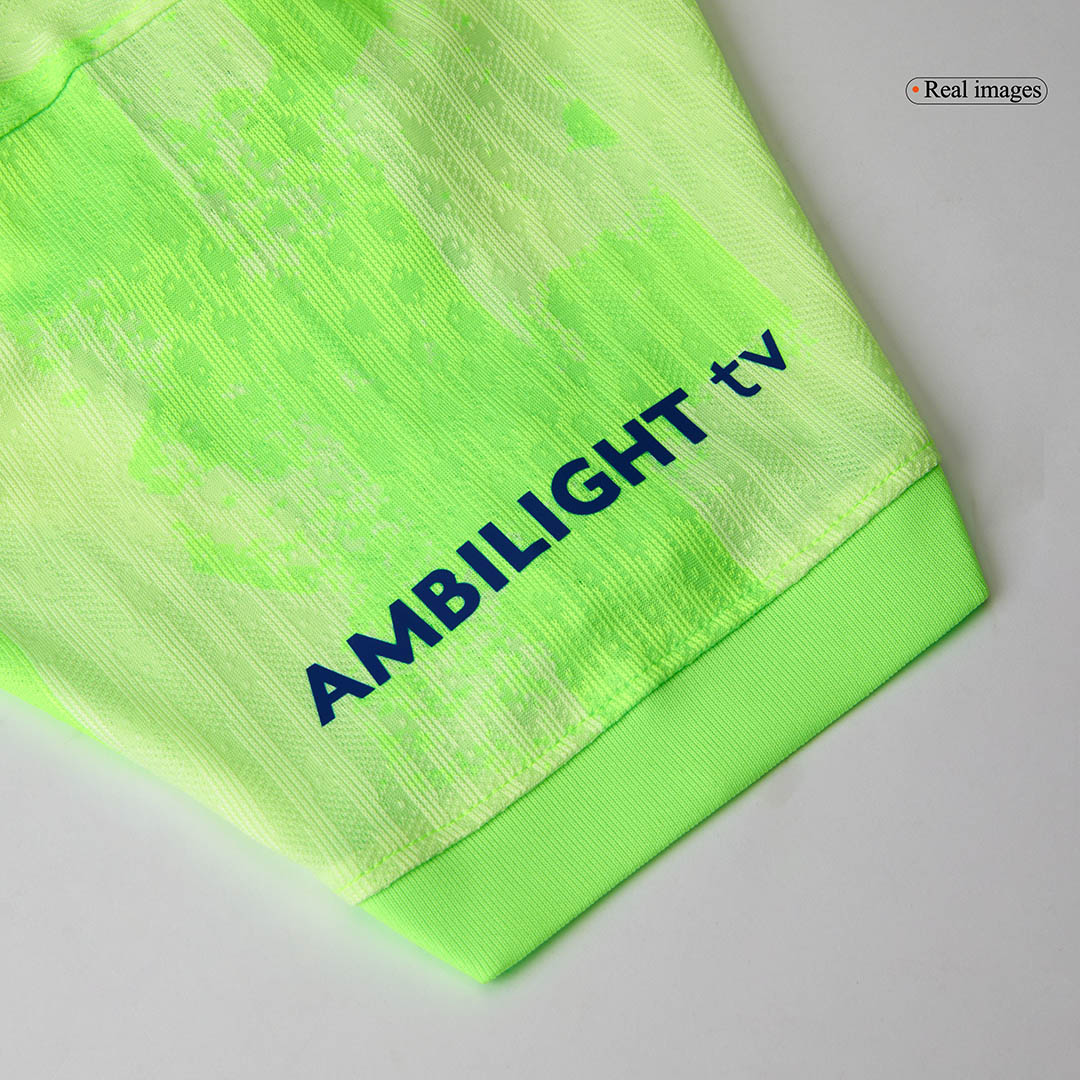 Verodostojni nogometni dres Lamine Yamal #19 Barcelona Third Away Soccer Jersey 2024/25- UCL(Logotip Spotify brez besedila)