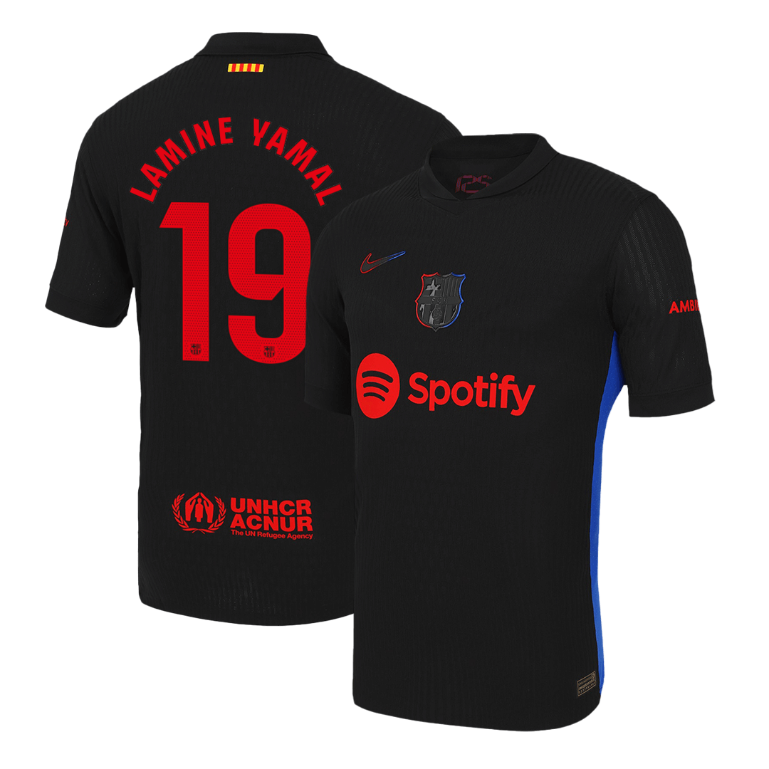 Verodostojna majica LAMINE YAMAL #19 Barcelone v gosteh 2024/25
