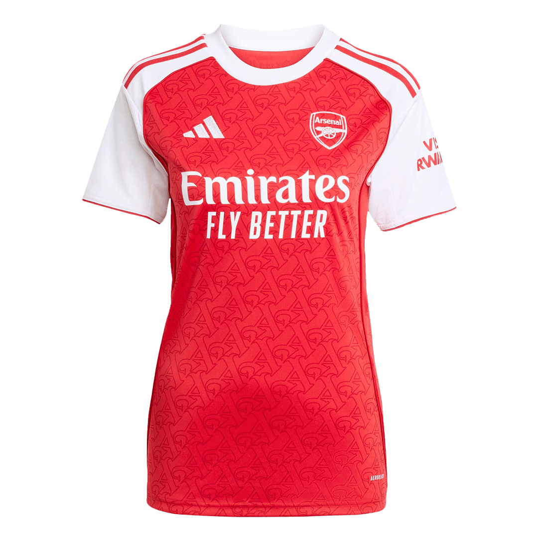 Ženski domači nogometni dres Arsenala 2025/26 rdeč