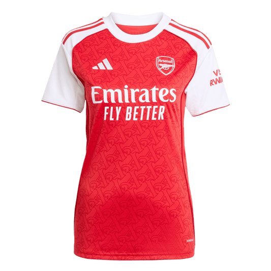 Ženski domači nogometni dres Arsenala 2025/26 rdeč