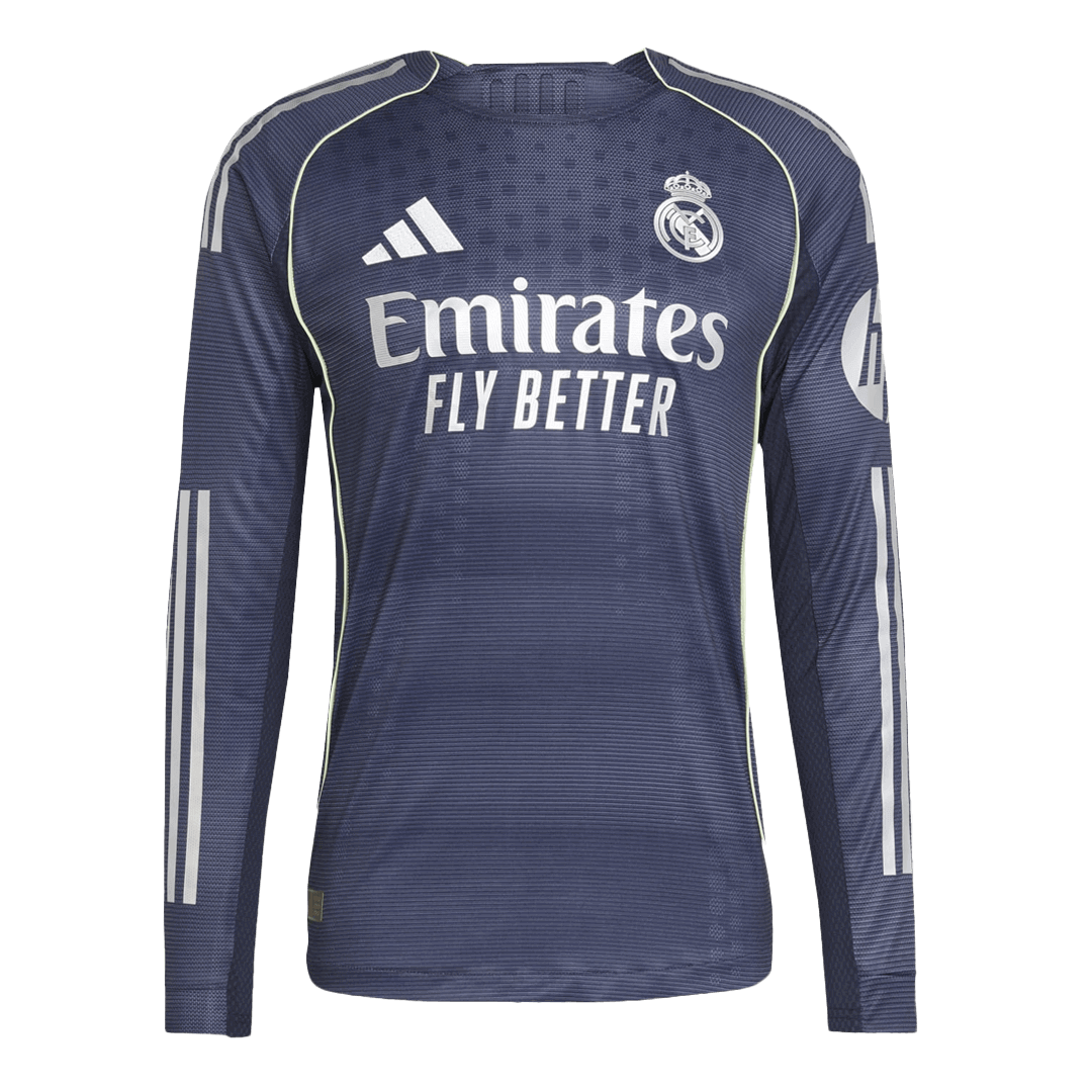 Real Madrid Nogometni dres Gostujoči 2025/26 Dolgi rokavi Authentic