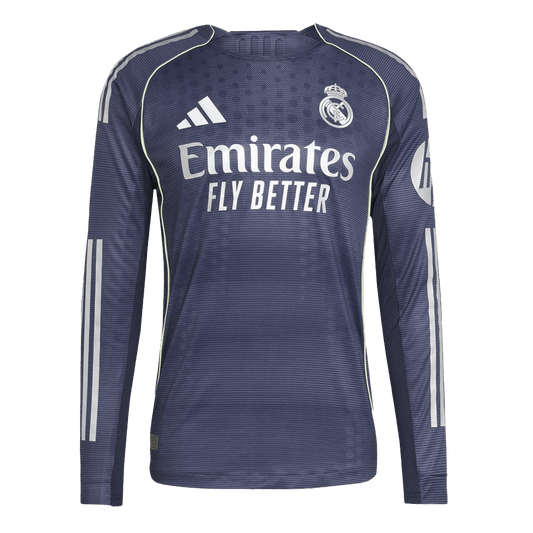 Real Madrid Nogometni dres Gostujoči 2025/26 Dolgi rokavi Authentic
