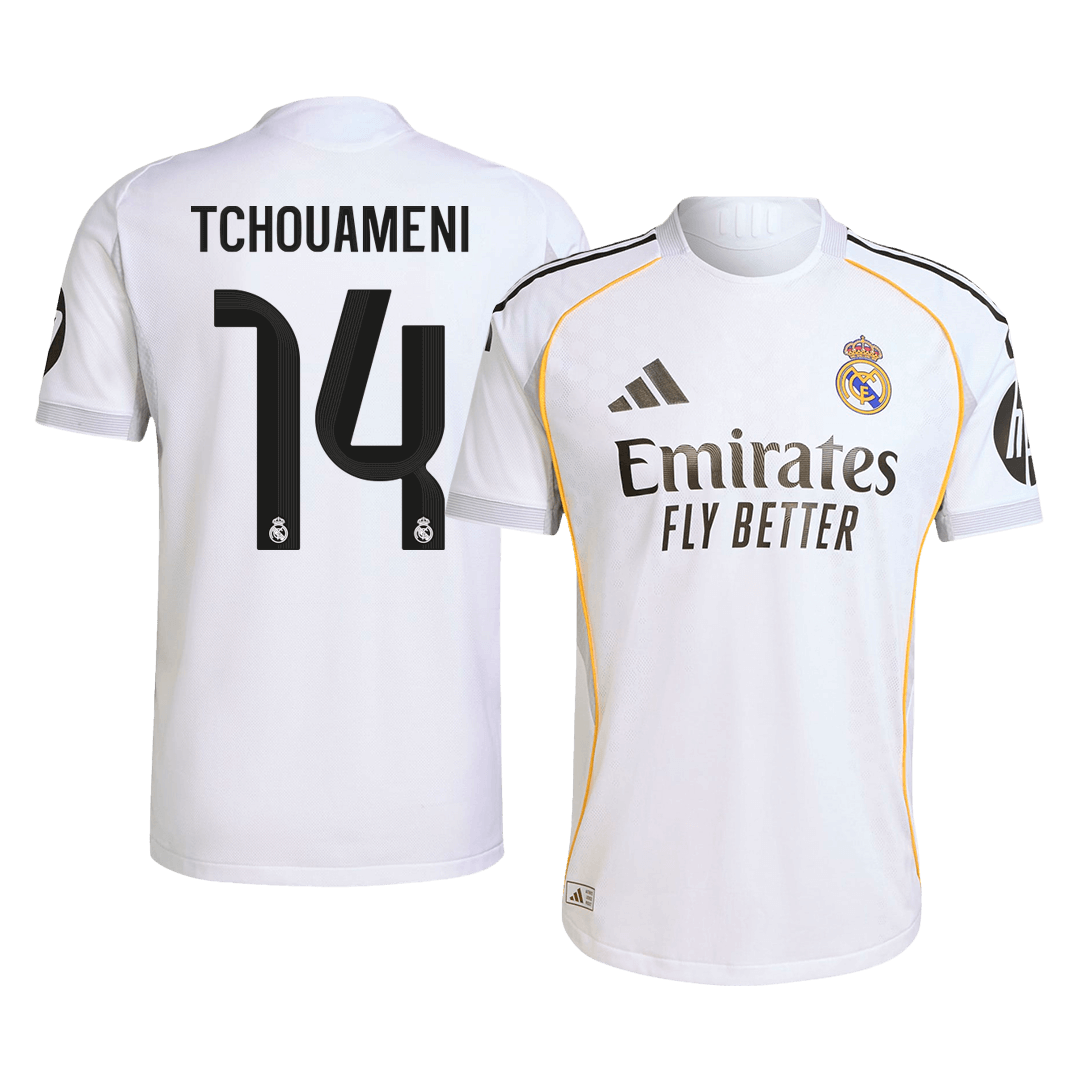 Real Madrid Nogometni dres Domači 2025/26 Authentic TCHOUAMENI #14