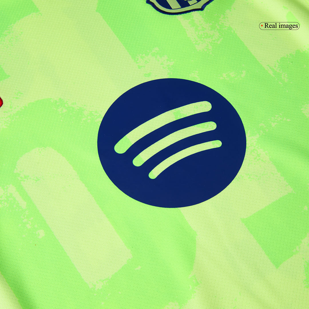 Barcelona 3rd Gostujoči komplet (majica, kratke hlače in nogavice) 2024/25 (logotip Spotify brez besedila)