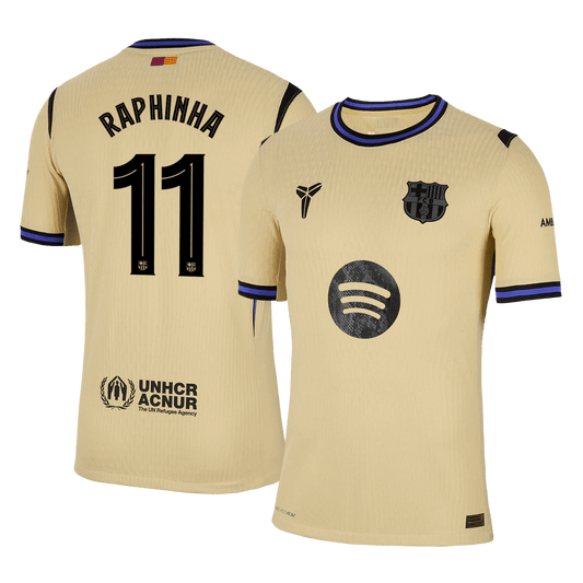 Authentic RAPHINHA #11 Barcelona gostujoča majica 2025/26 - UCL