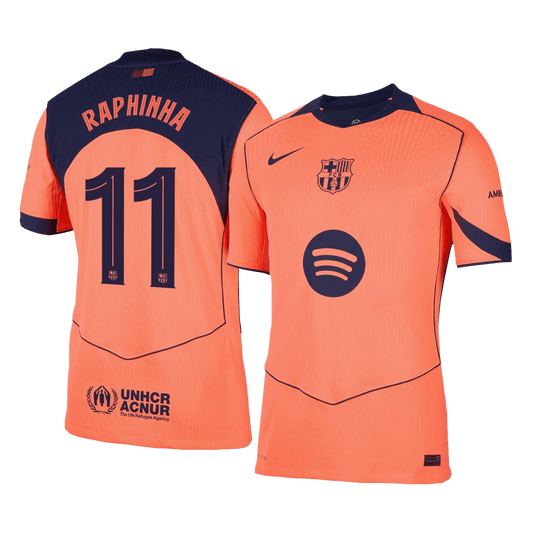 Barcelona Nogometni dres Tretji 2025/26 Authentic RAPHINHA #11