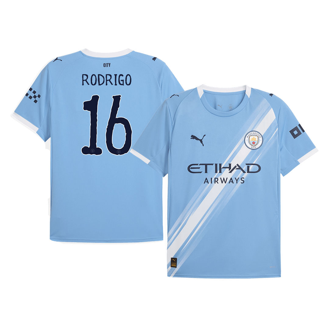 RODRIGO #16 Manchester City domači nogometni dres 2025/26 moder - svetovno klubsko prvenstvo