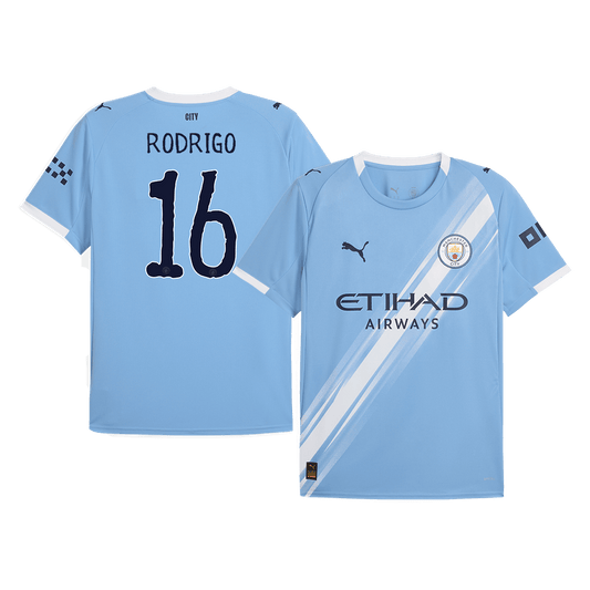 RODRIGO #16 Manchester City domači nogometni dres 2025/26 moder - svetovno klubsko prvenstvo