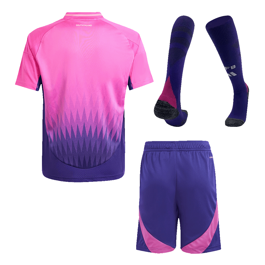 Kid's Germany Away Soccer Jersey Kit(Jersey+Shorts+Socks) Euro 2024
