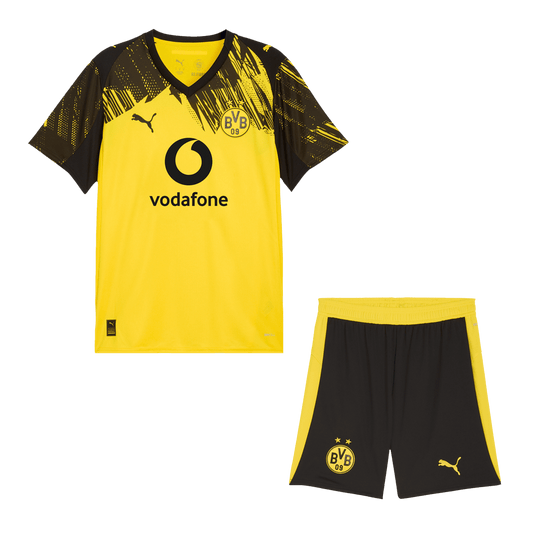 Nogometni dres Borussie Dortmund (dres + kratke hlače) 2025/26 rumen