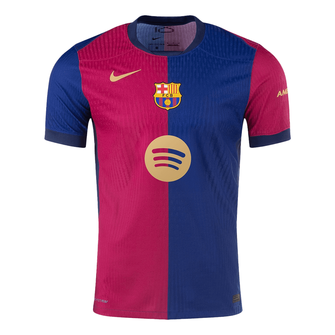 Pristni domači nogometni dres Barcelone 2024/25 Spotify logotip brez besedila