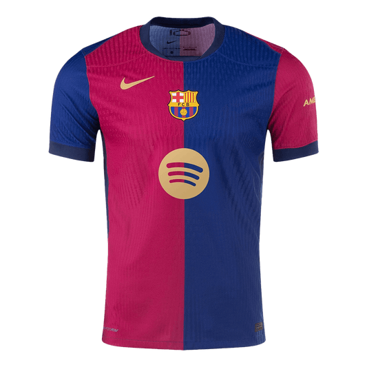 Pristni domači nogometni dres Barcelone 2024/25 Spotify logotip brez besedila