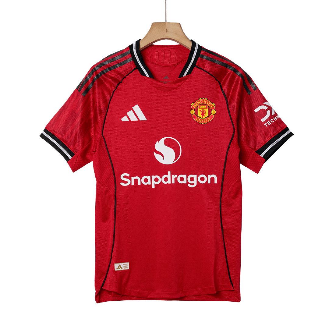 Manchester United Nogometni dres Domači 2025/26 Authentic