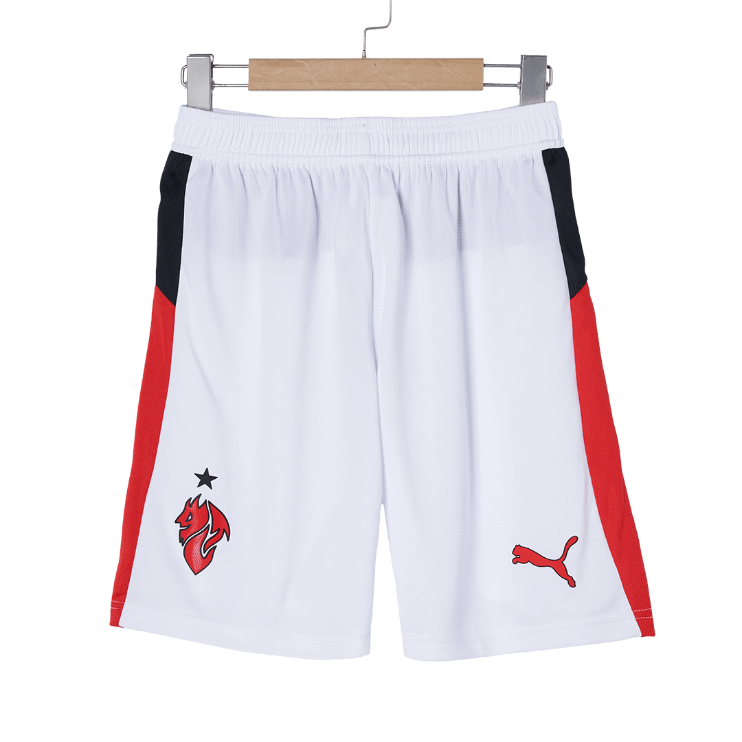 Nogometni dres AC Milana za goste (dres + kratke hlače) 2025/26 bel