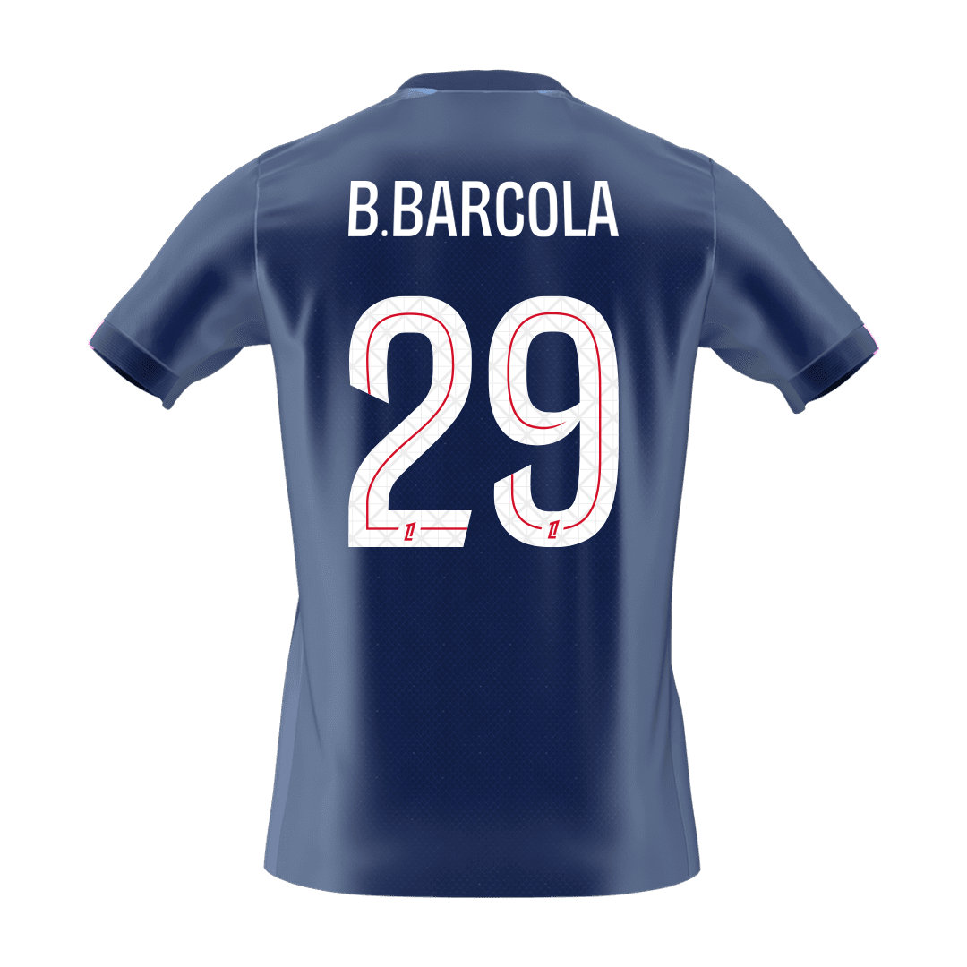 B.BARCOLA #29 PSG domači nogometni dres 2025/26 temno moder