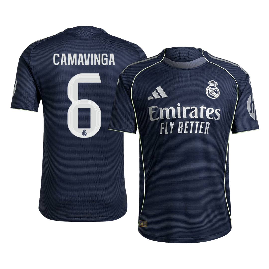 Real Madrid Nogometni dres Gostujoči 2025/26 Authentic CAMAVINGA #6