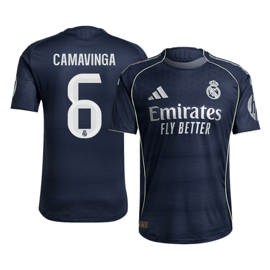 Real Madrid Nogometni dres Gostujoči 2025/26 Authentic CAMAVINGA #6