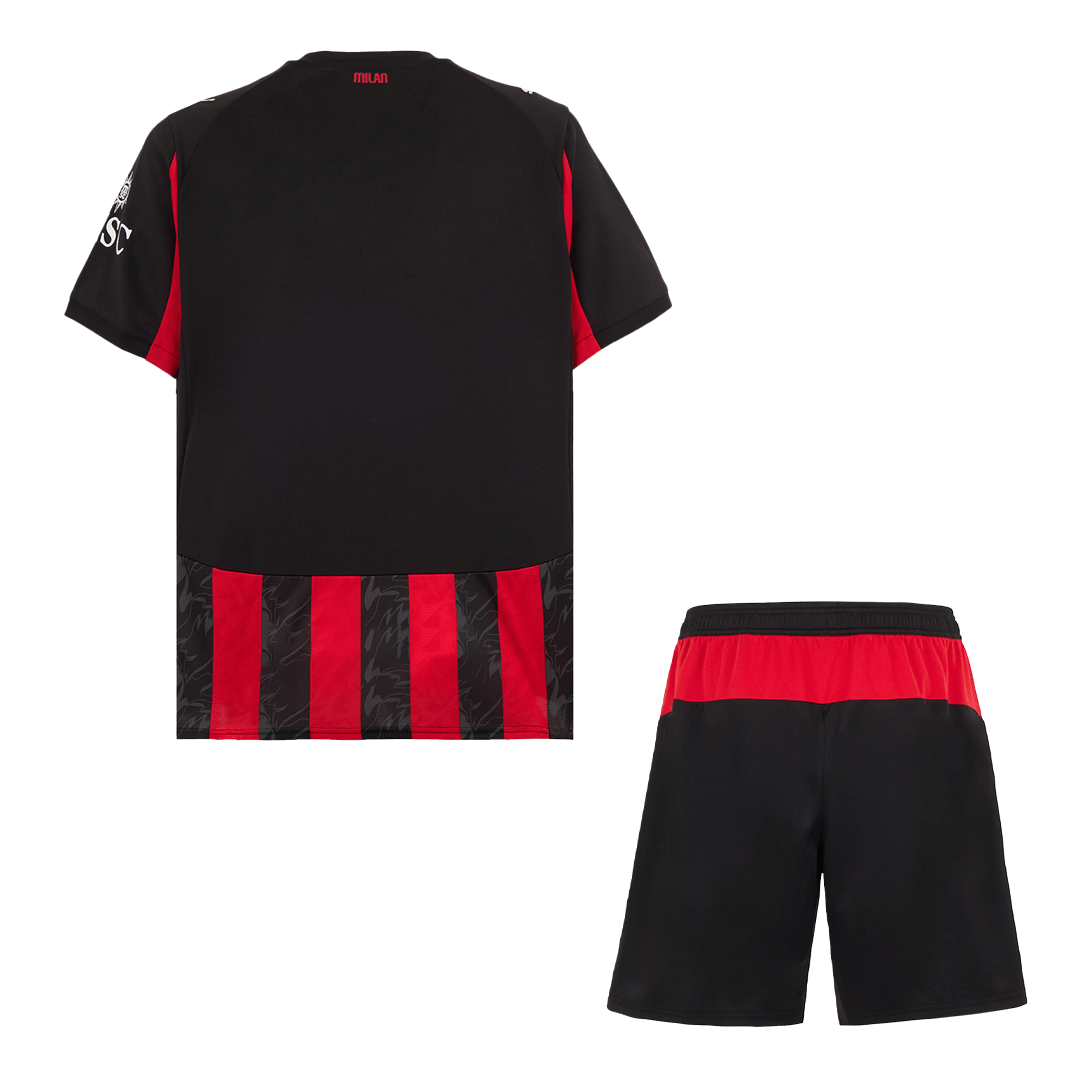 Domači dres AC Milana (dres + kratke hlače) 2025/26 rdeče-črn