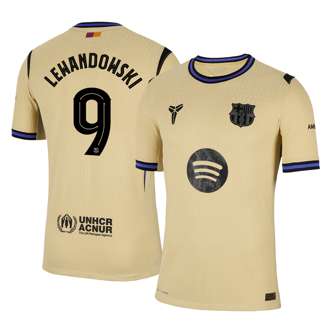 Avtentični LEWANDOWSKI #9 Barcelonin gostujoči dres 2025/26 - UCL