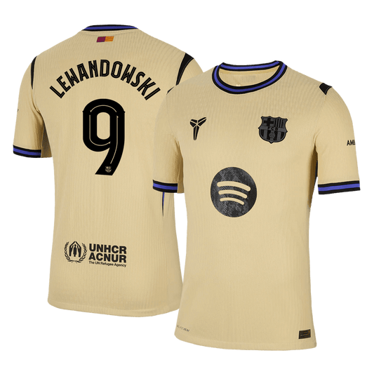 Avtentični LEWANDOWSKI #9 Barcelonin gostujoči dres 2025/26 - UCL