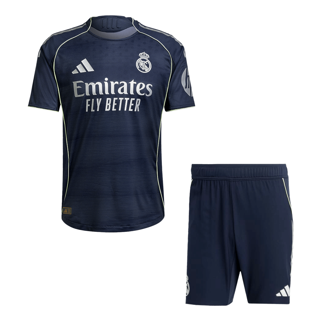 Real Madrid gostujoči kratki rokav 2025/26 avtentičen
