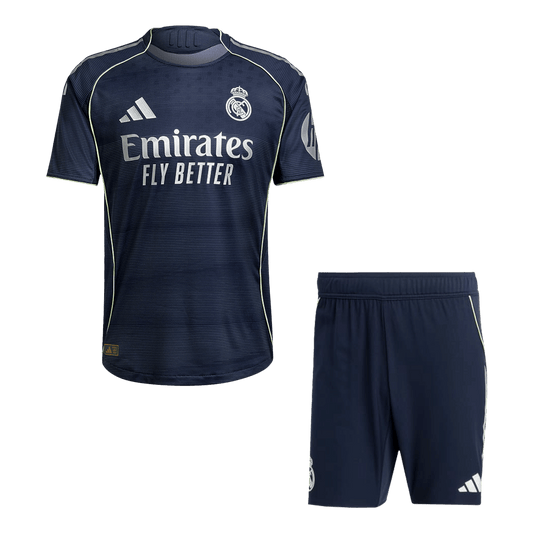 Real Madrid gostujoči kratki rokav 2025/26 avtentičen
