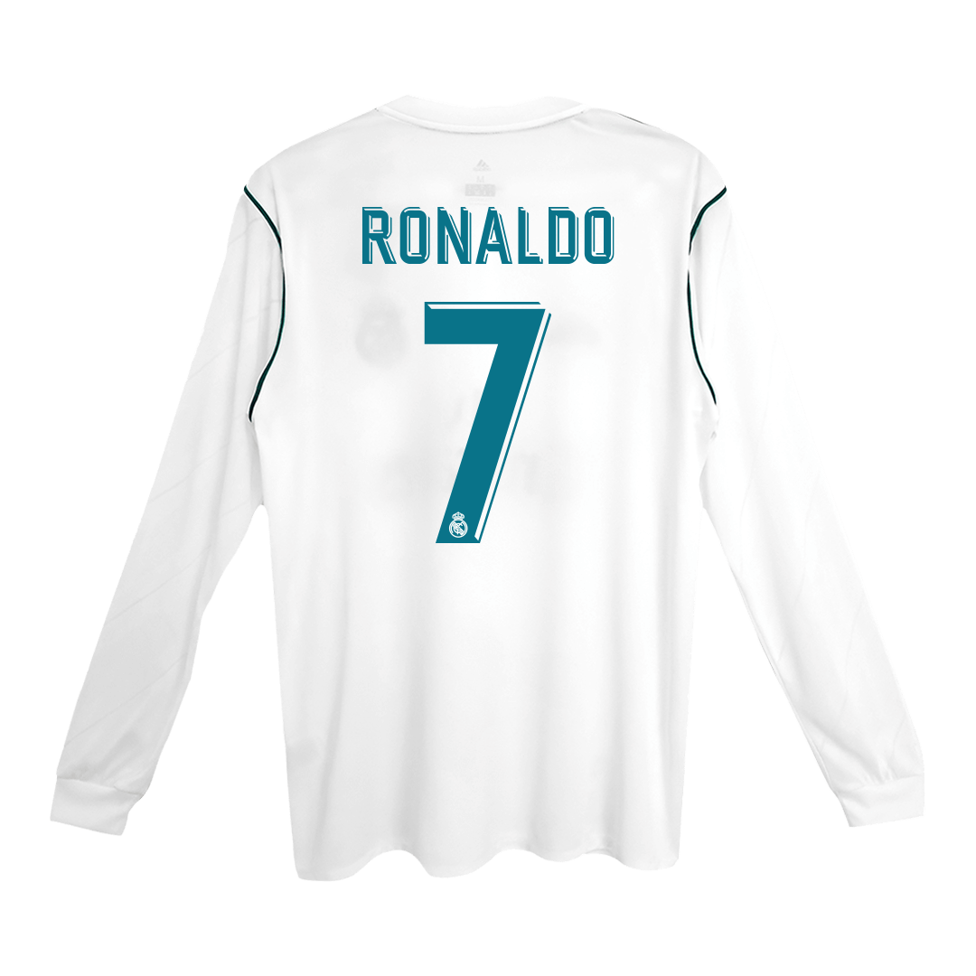 Real Madrid Nogometni dres Domači 2017/18 Dolgi rokavi