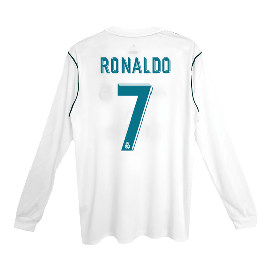 Real Madrid Nogometni dres Domači 2017/18 Dolgi rokavi
