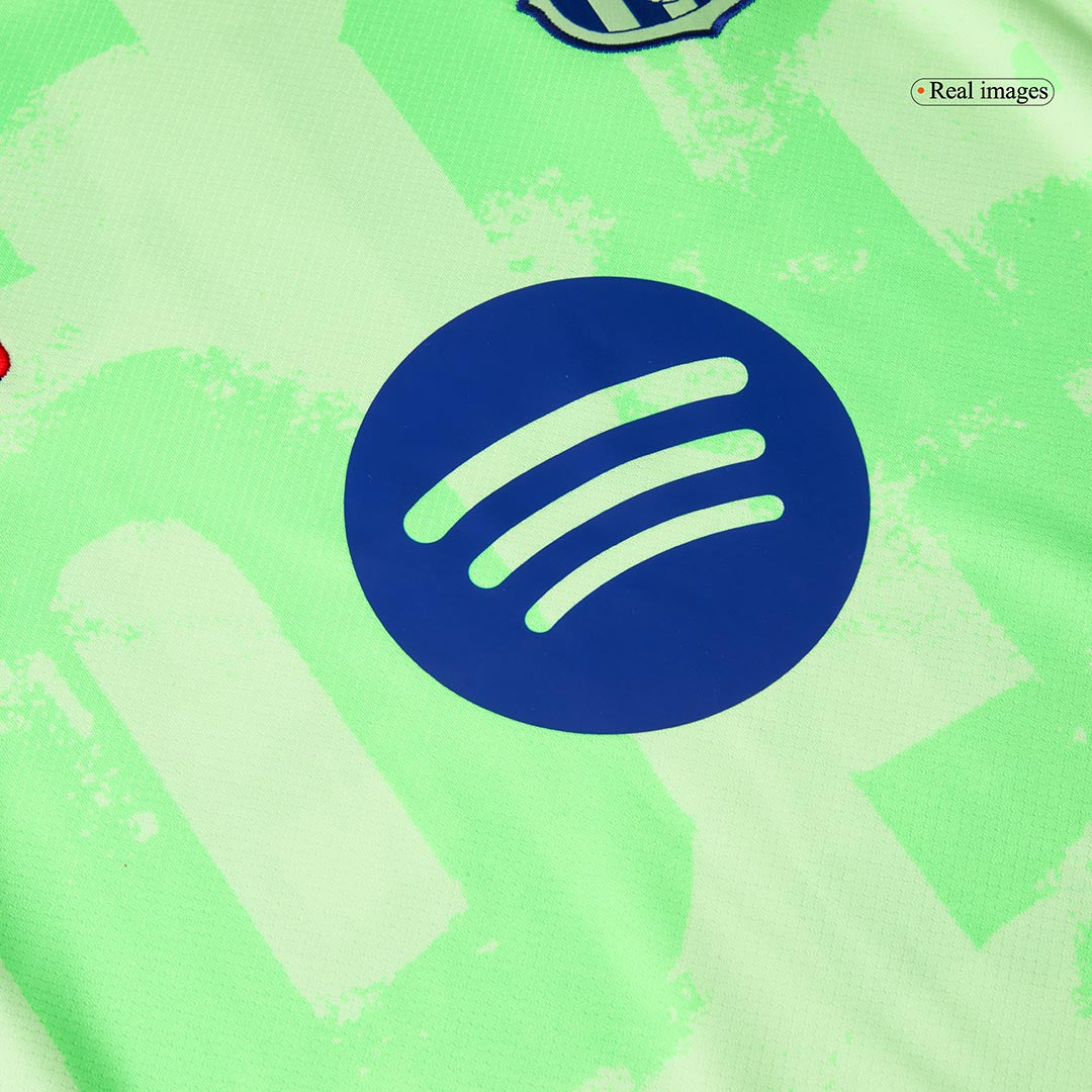 Gostujoči komplet Barcelone (majica + kratke hlače) 2024/25 - (logotip Spotify brez besedila)
