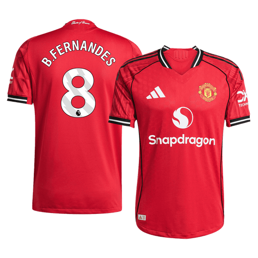 Manchester United Nogometni dres Domači 2025/26 Authentic B.FERNANDES #8