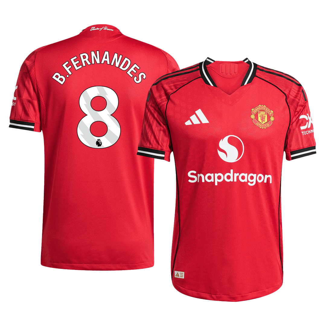 Manchester United Nogometni dres Domači 2025/26 Authentic B.FERNANDES #8