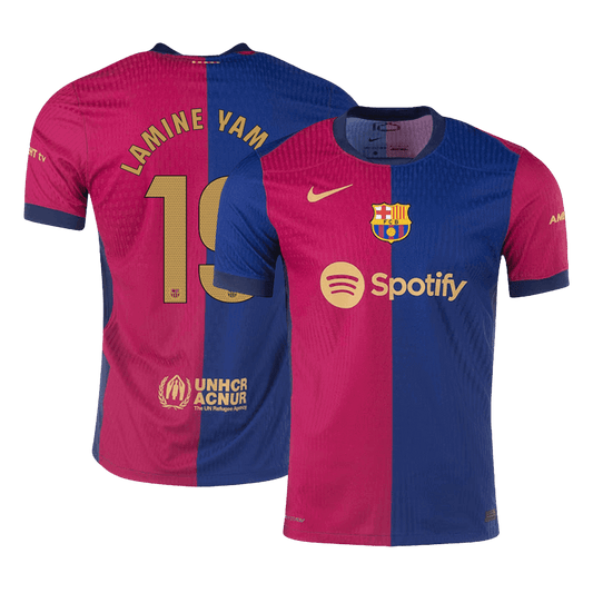 Autentična LAMINE YAMAL #19 Barcelona Domača nogometna majica 2024/25