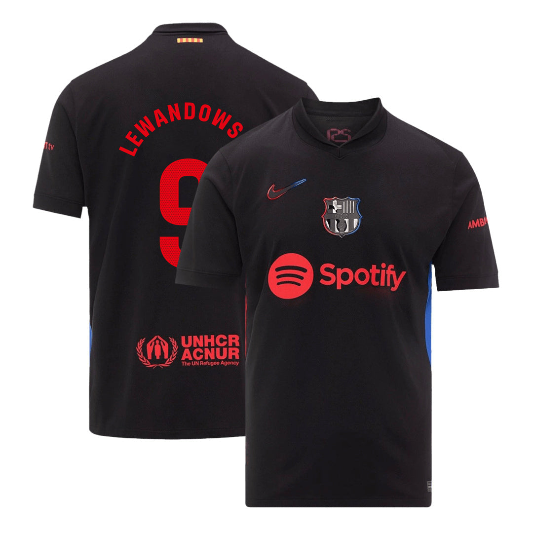 Barcelona LEWANDOWSKI #9 gostujoči moški nogometni dres 2024/25