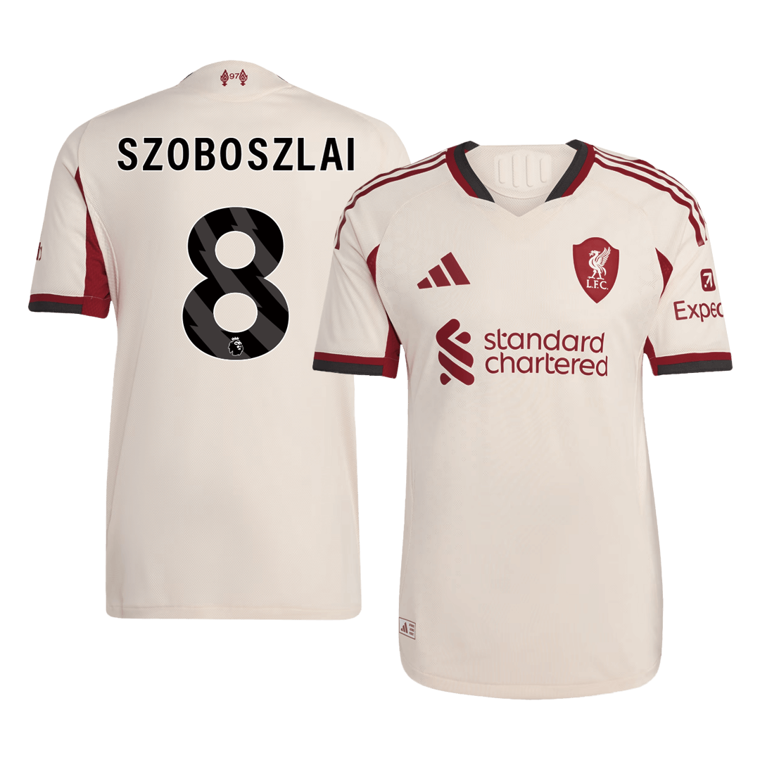 Liverpool Nogometni dres Gostujoči 2025/26 Authentic SZOBOSZLAI #8