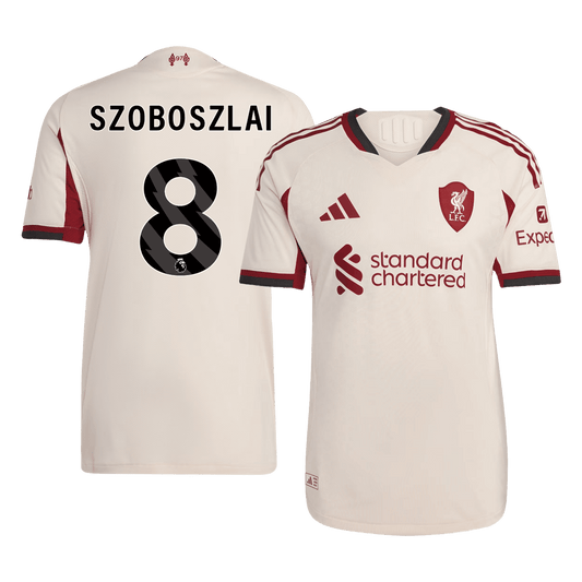 Liverpool Nogometni dres Gostujoči 2025/26 Authentic SZOBOSZLAI #8