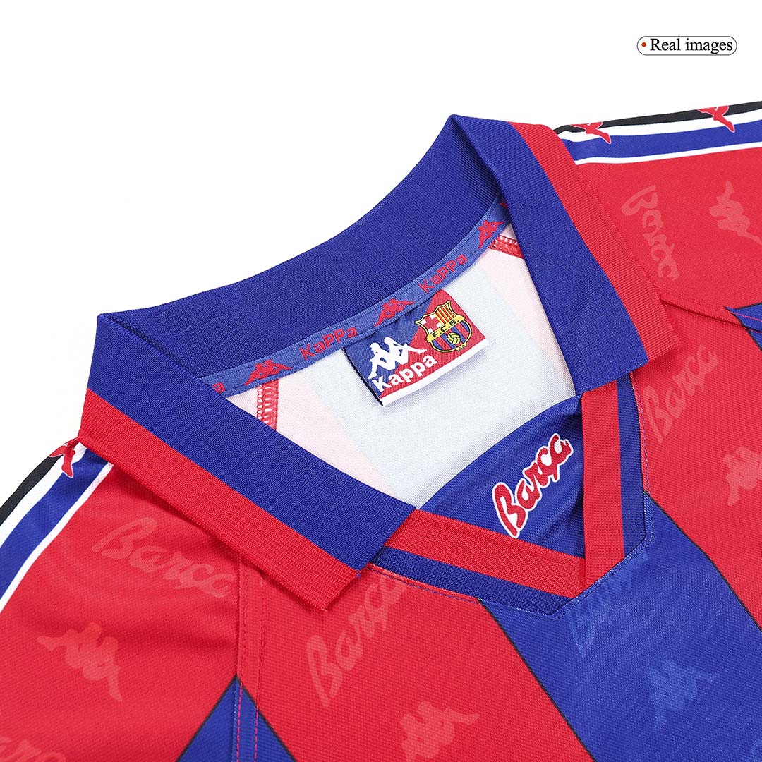 Retro nogometni dres Barcelona Home 1996/97 - rdeč in moder