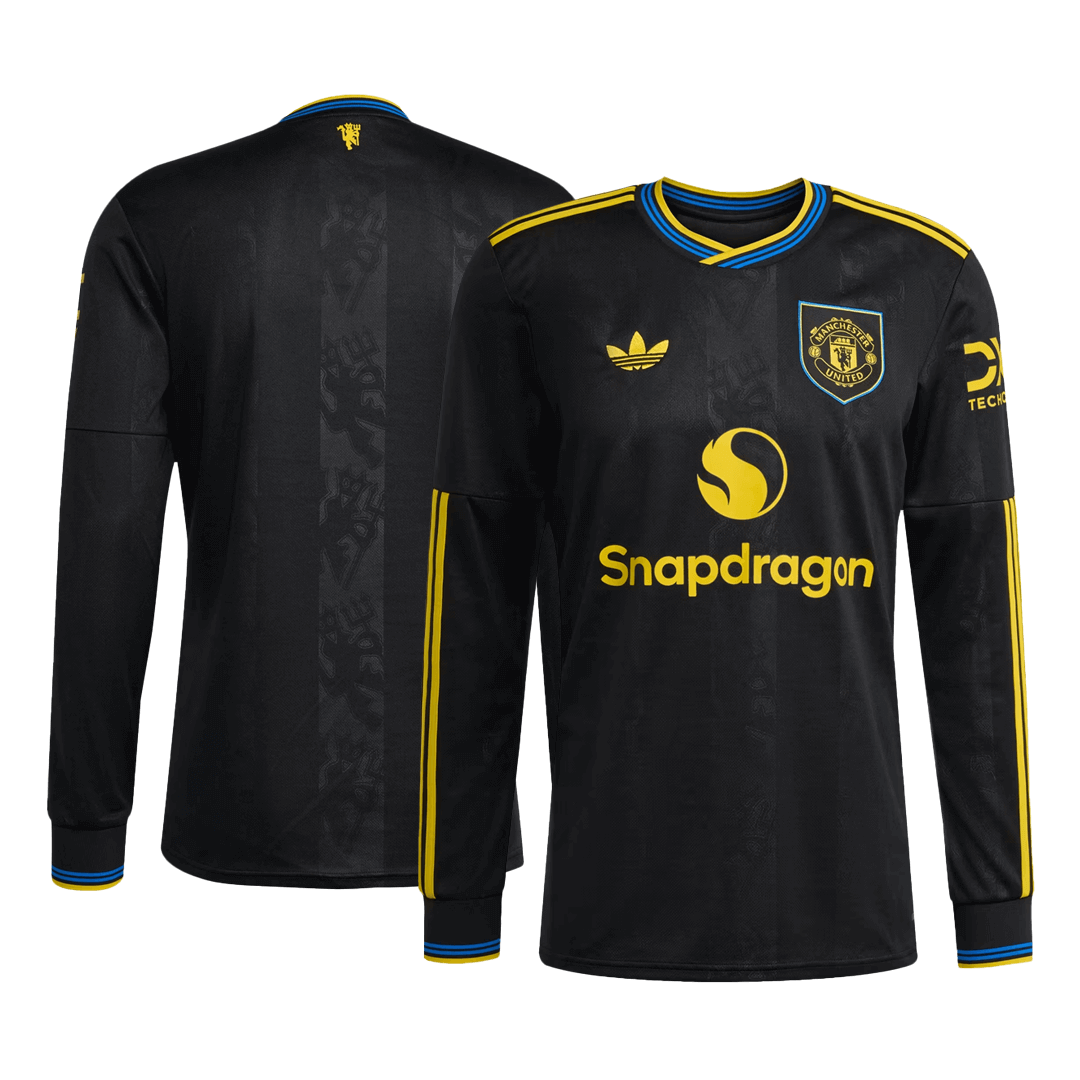Manchester United Nogometni dres Tretji 2025/26 Dolgi rokavi