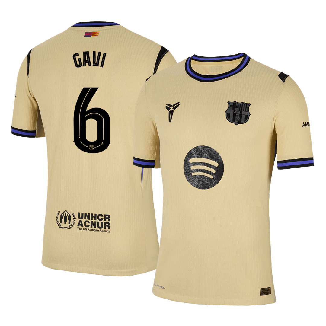 Autentična majica GAVI #6 Barcelona v gosteh 2025/26 - UCL