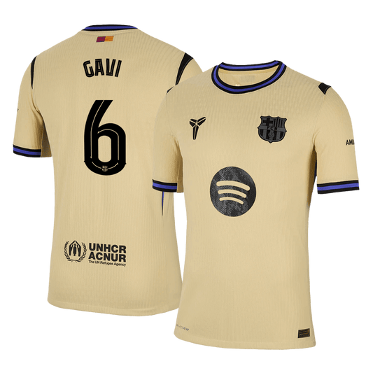 Autentična majica GAVI #6 Barcelona v gosteh 2025/26 - UCL