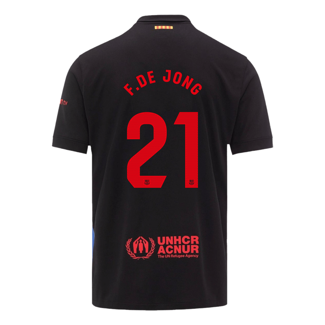 Barcelona F.DE JONG #21 gostujoča moška nogometna majica 2024/25