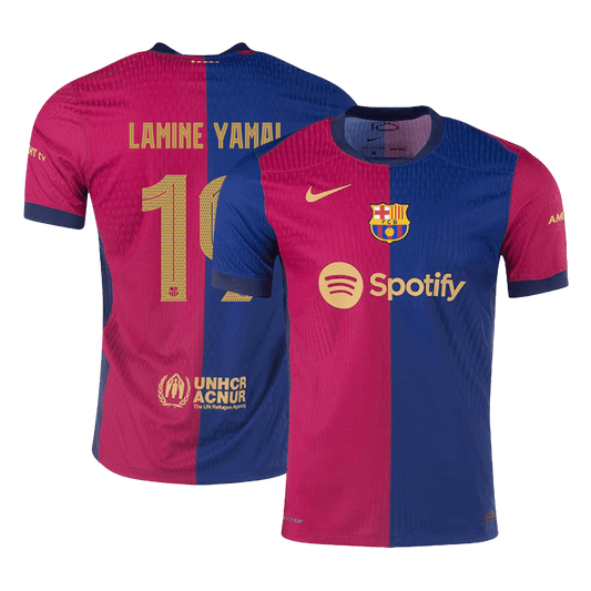 Autentična majica LAMINE YAMAL #19 Barcelona Home Football 2024/25 - UCL
